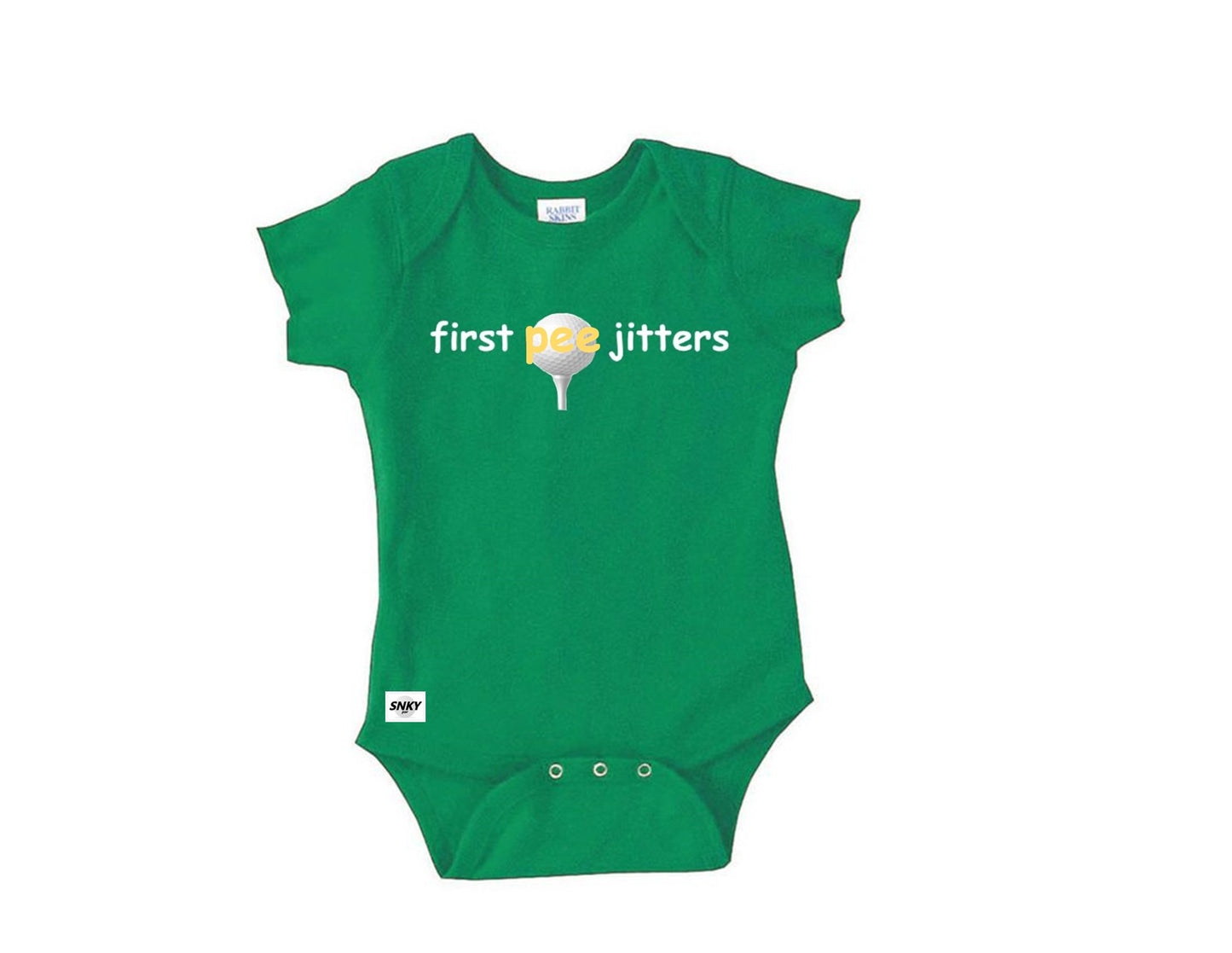 "first pee jitters" onesie